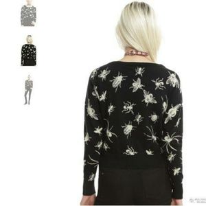 Hot Topic Cropped Bug Sweater | Poshmark